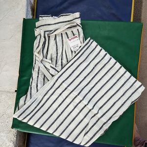 Cotton wide leg beach pants